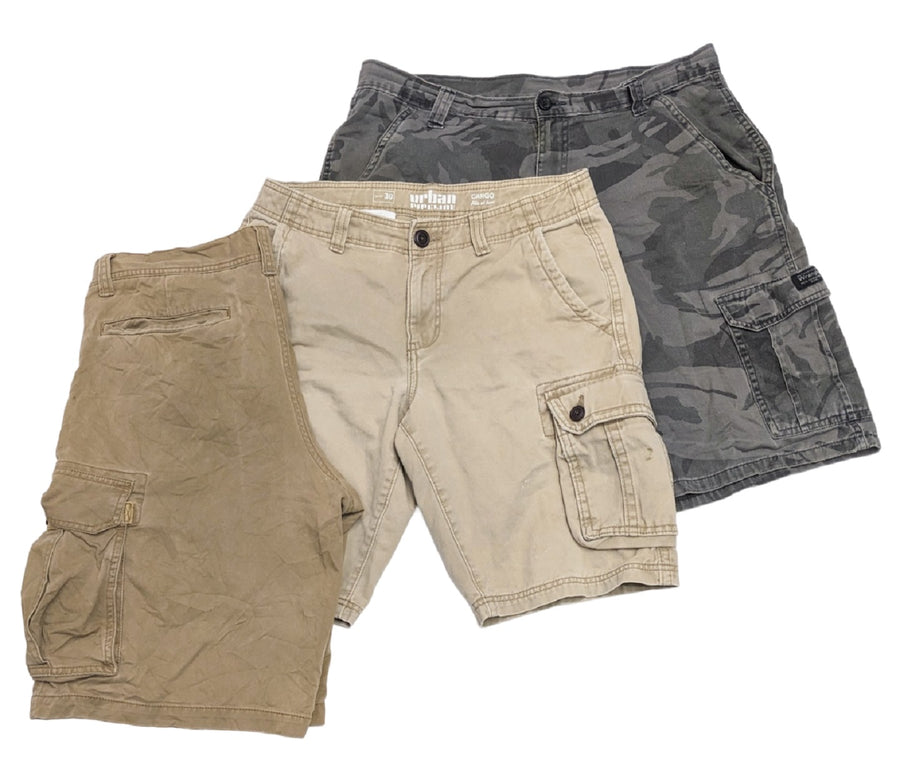 Recycle Mens Cargo Shorts 38 pcs 38 lbs A0328603-23 - Raghouse