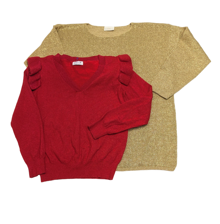 Sparkle Sweaters & Blouses 61 pcs 39 lbs C0314635-23 - Raghouse
