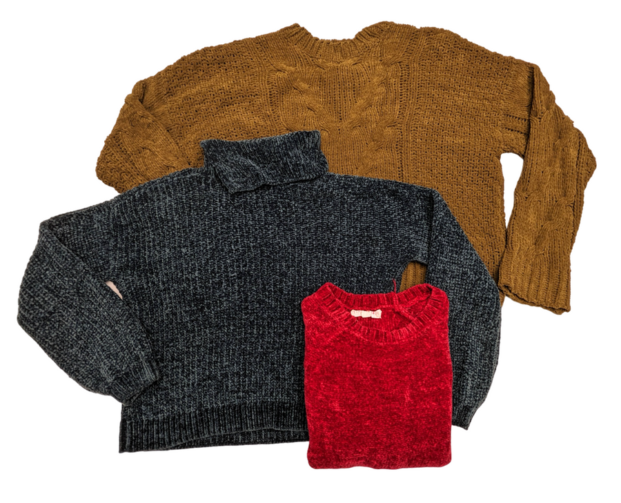 Chenille Sweaters 35 pcs 30 lbs E0403244-23 - Raghouse