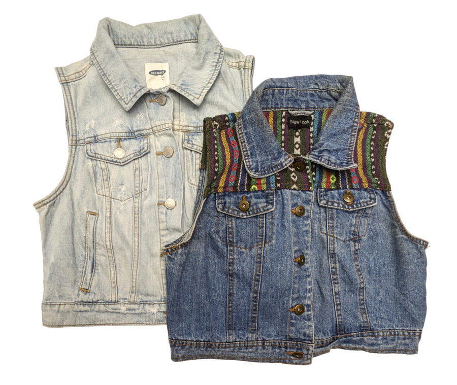 Recycle and Good Denim Vests 29 pcs 27 lbs E0404231-16 - Raghouse