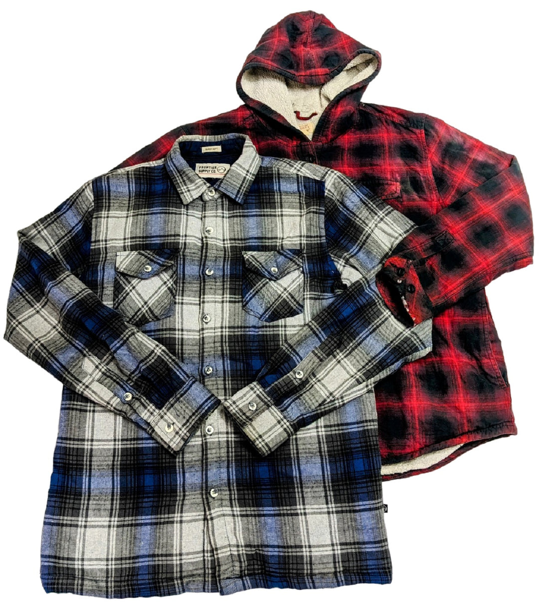 Recycle Lined Flannels & Hoodies 21 pcs 34 lbs F0129106-45 - Raghouse