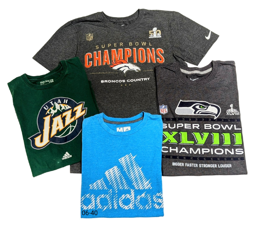 Brand and Sports T-Shirts 86 pcs 38 lbs A0209106-40 - Raghouse