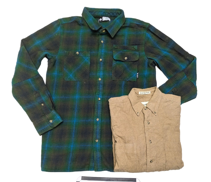 Vintage & Modern Denim & Flannel & Corduroy Shirts 38 pcs 37 lbs B0305226-40 - Raghouse