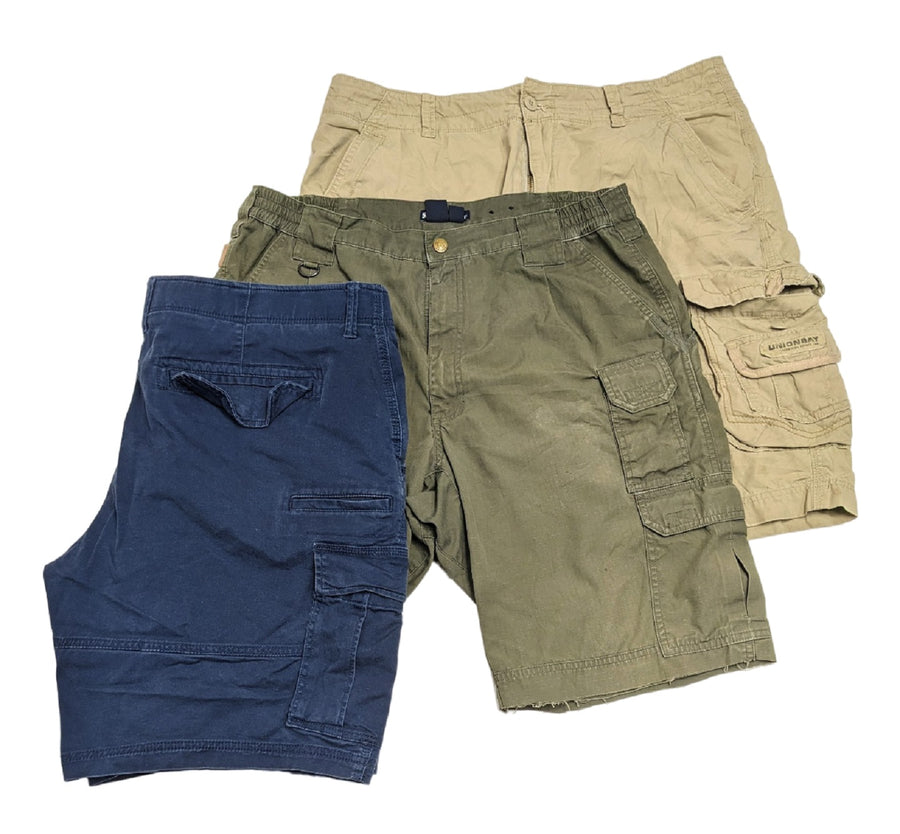 Recycle Mens Cargo Shorts 39 pcs 38 lbs A0328604-23 - Raghouse