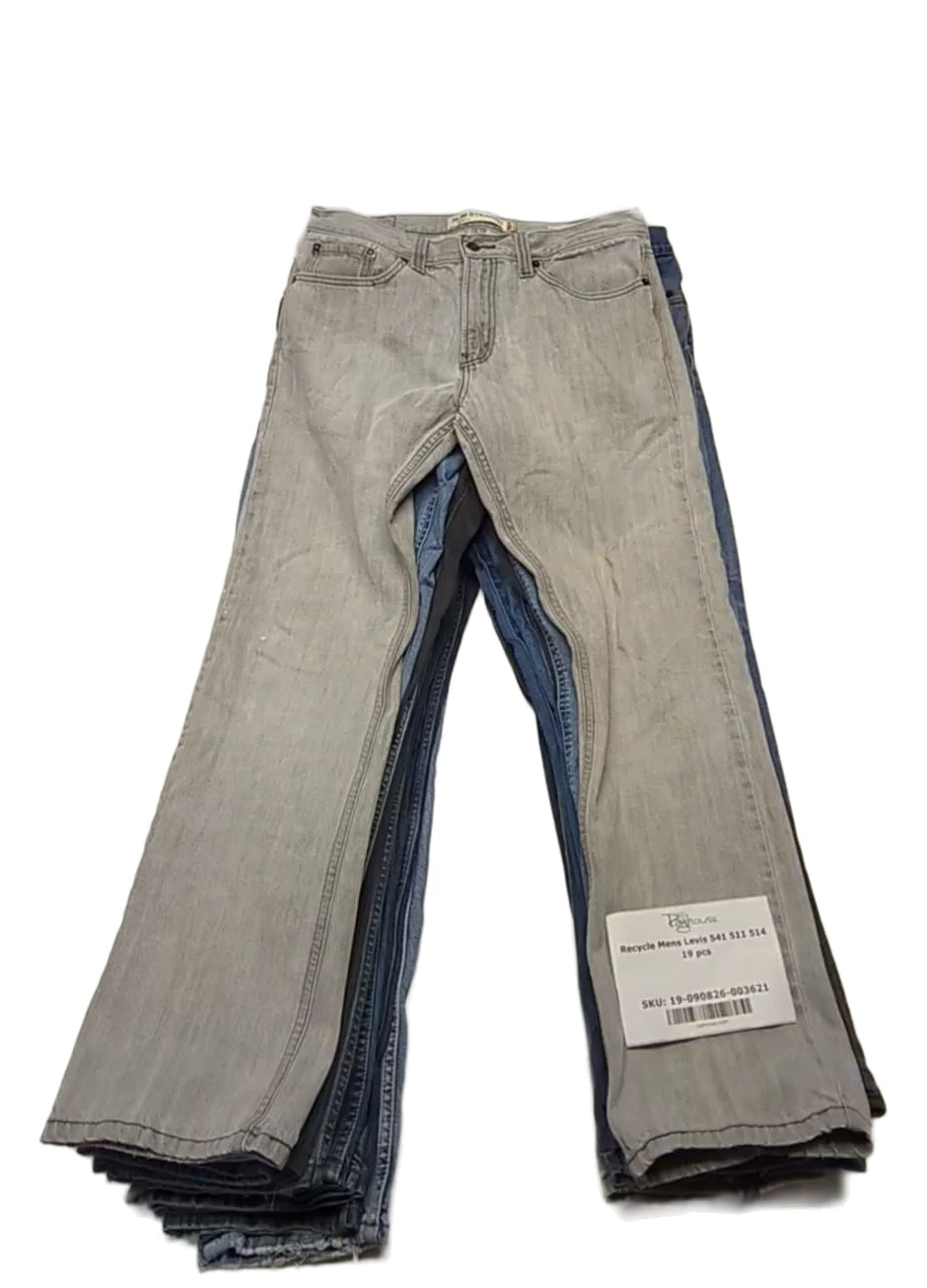 Recycle Mens Levis 541 511 514 19 pcs