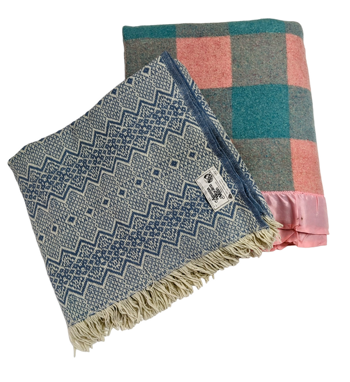 Vintage Wool & Park Blankets 6 pcs 27 lbs D0131107-45 - Raghouse