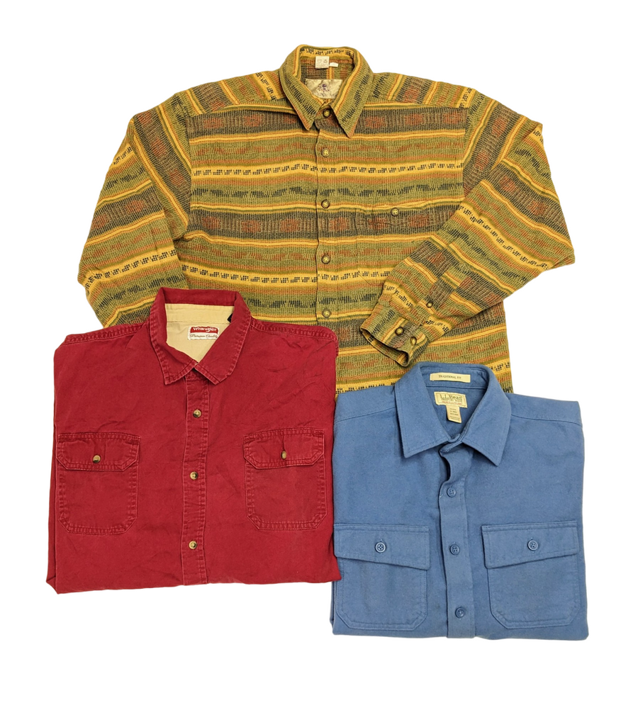 Heavy Flannel & Corduroy & Denim Shirts 45 pcs 49 lbs D0209601-45 - Raghouse