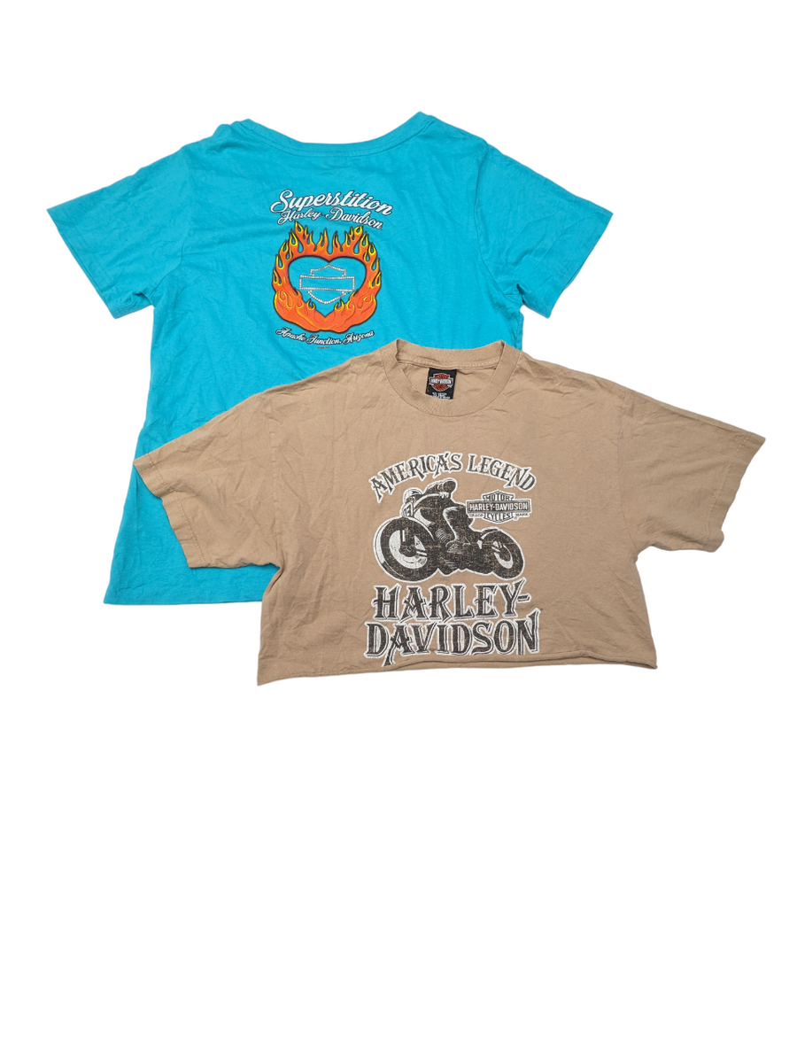 Recycle & Good Harley Davidson T-Shirts 22 pcs 9 lbs D0326200-05 - Raghouse