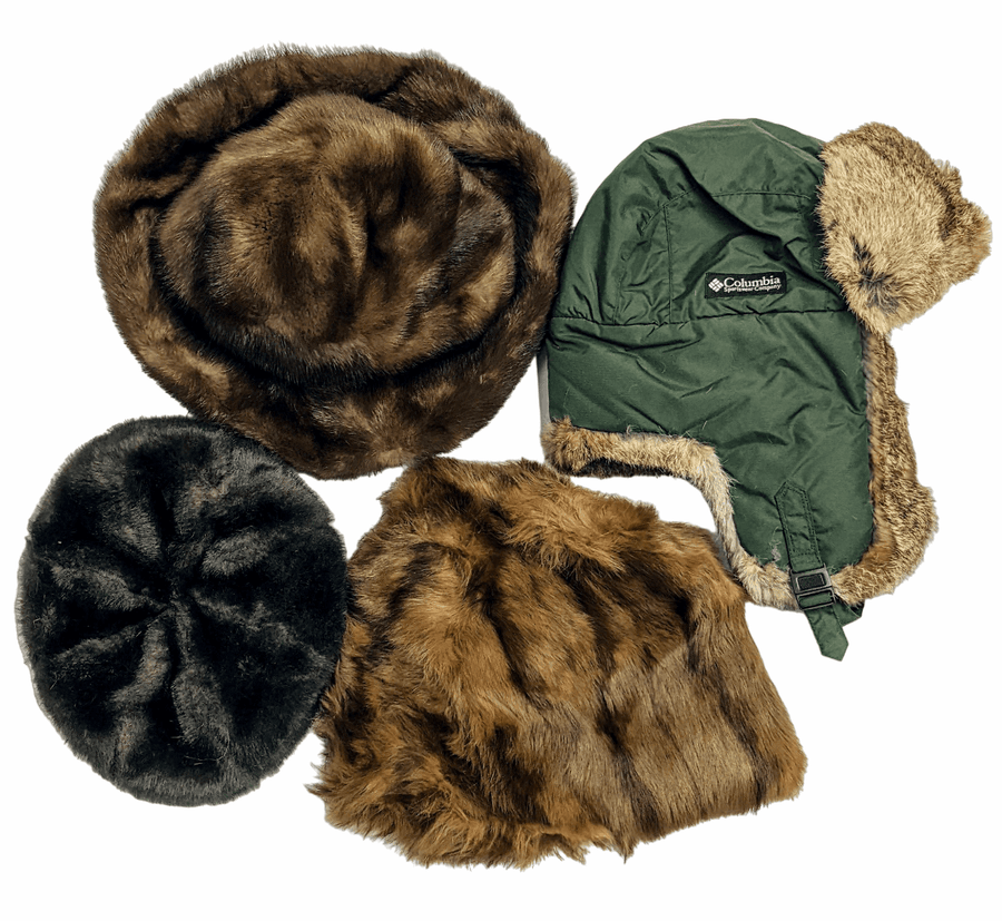 Real Fur Hats 12 pcs 10 lbs F1129110-05