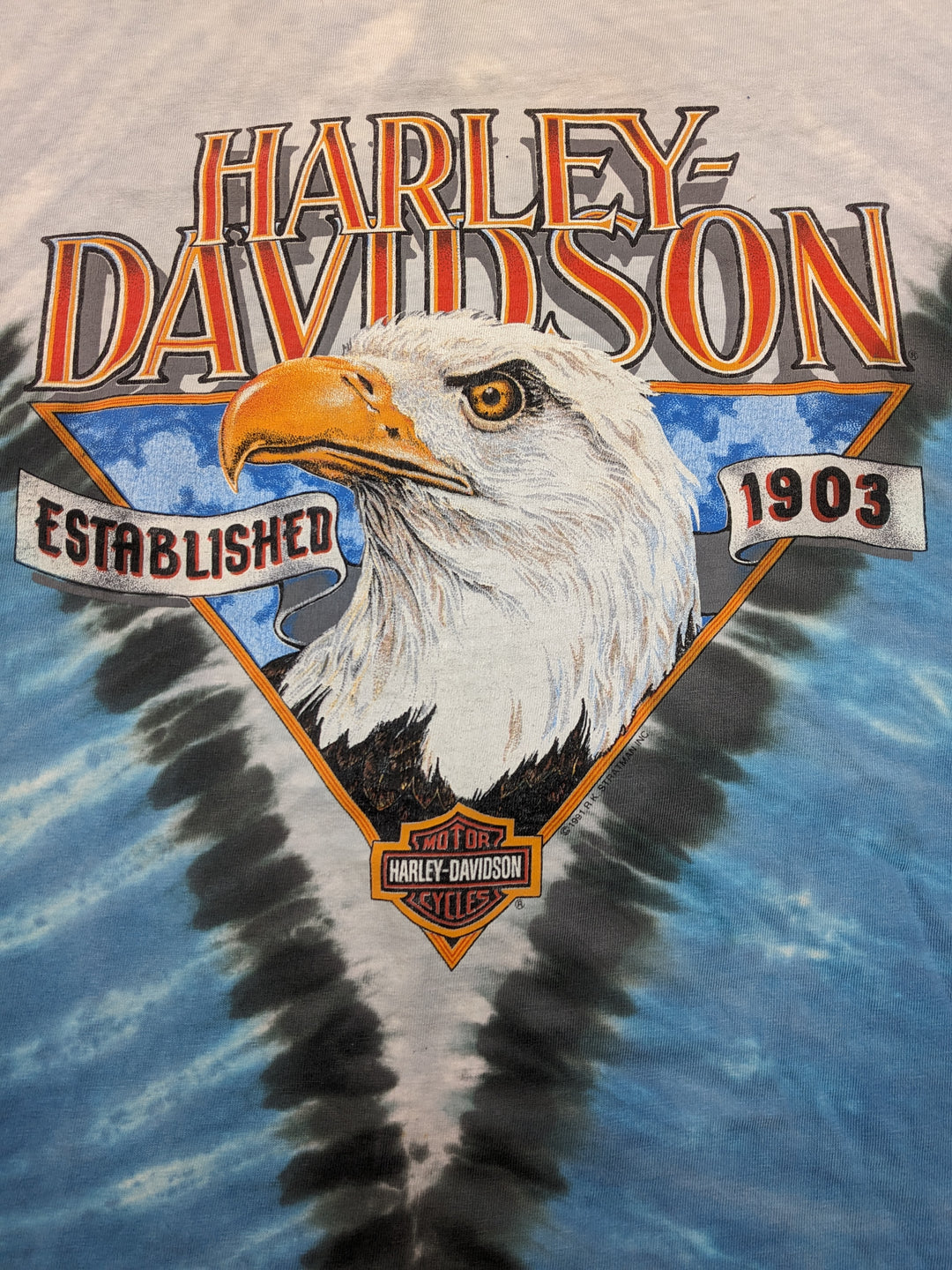 Vintage 1991 Harley Davidson Single Stitch T-Shirt 1 pc 1 lb B0415216