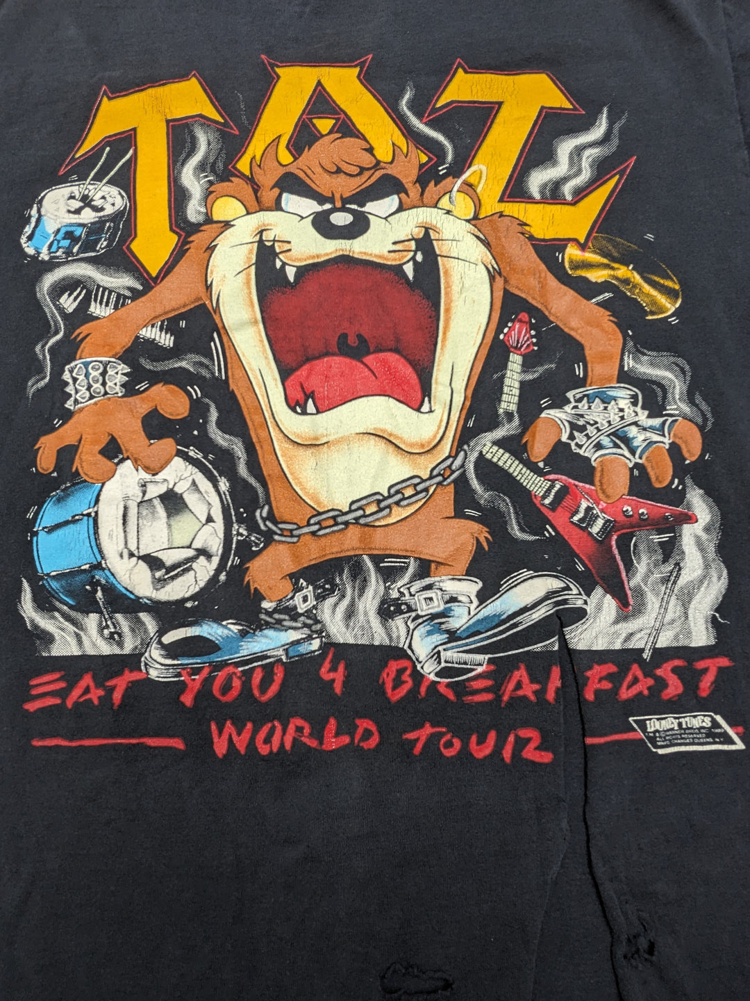 Vintage 1989 TAZ Looney Tunes T-Shirt 1 pc 1 lb C0418213