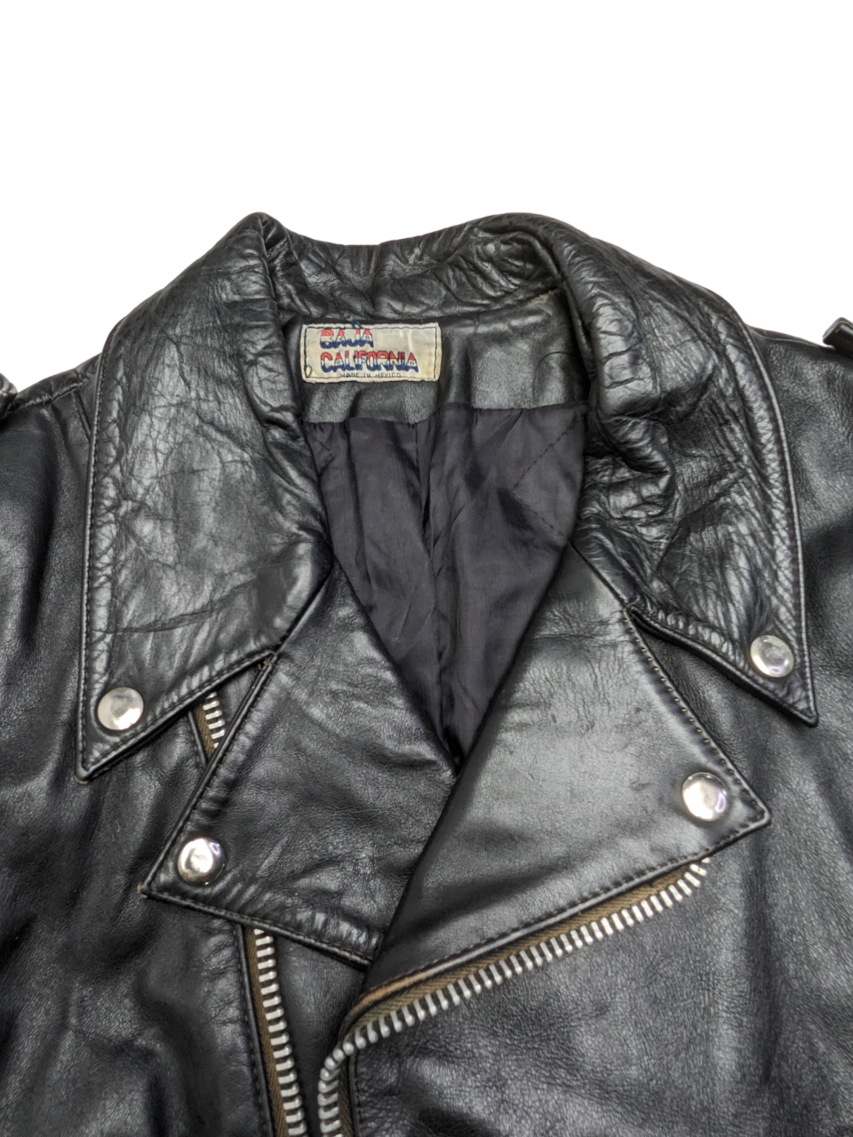 Vintage Black Leather Jacket 1 pc 6 lbs C0419202-05