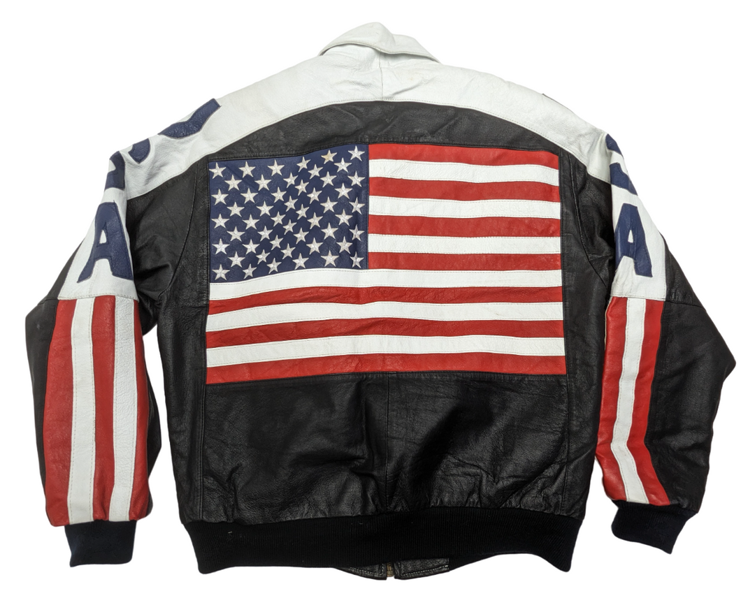 Vintage USA Leather Jacket 1 pc 4 lbs C0423202-05