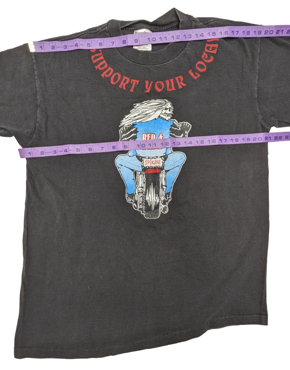 Vintage Spokane Black T-Shirt 1 pc 1 lb B0423221