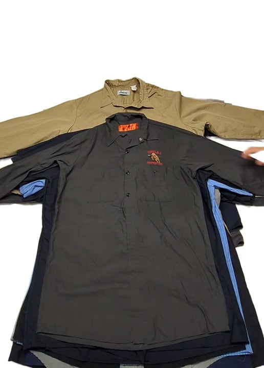 Araceli Work Shirts Plain & Patched 22 pcs