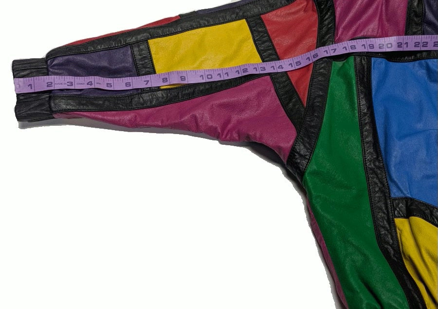 Avanti Color Block Leather Bomber 1 pc