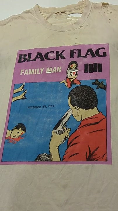 Black Flag Family Man T-Shirt 1 pcs