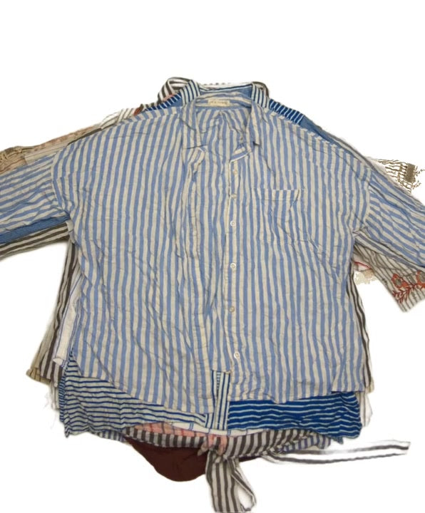 Cottony Stripe Blouses 35 pcs
