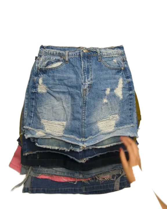 Denim Mini Skirts 50 pcs