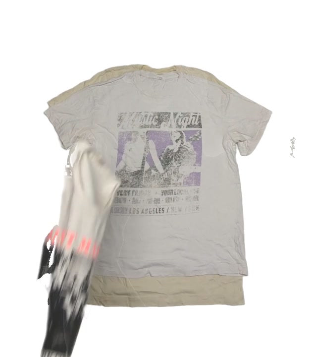 Dirty White Concert & More T-Shirts 52 pcs