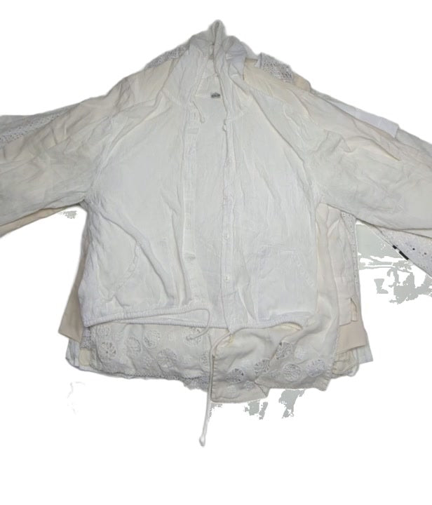 Dirty White Cottony Blouses 52 pcs