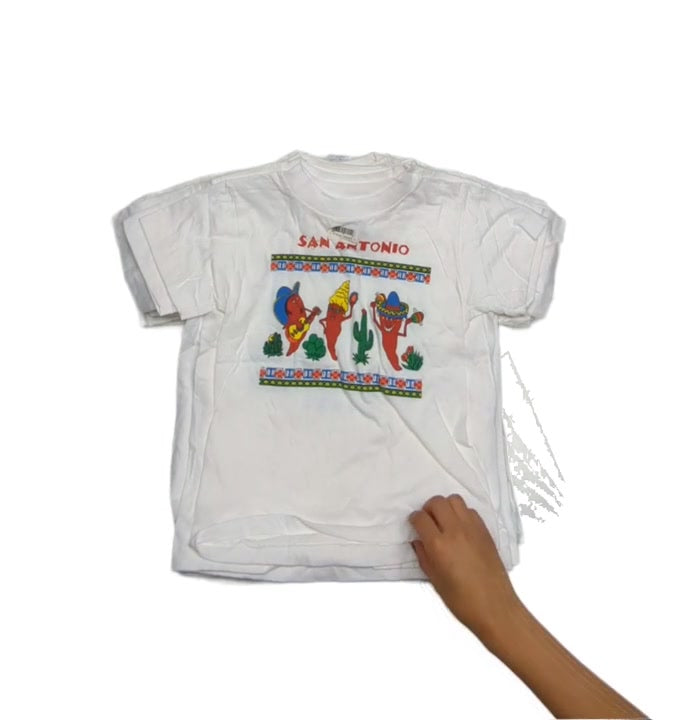 Dirty White Duplicates Kids Texas Tees For Girls 34 pcs