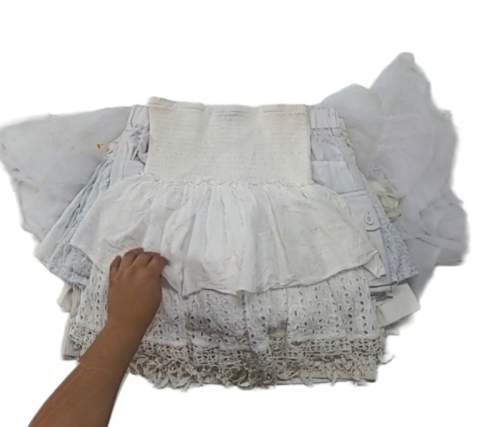 Dirty White Mini Skirts 32 pcs