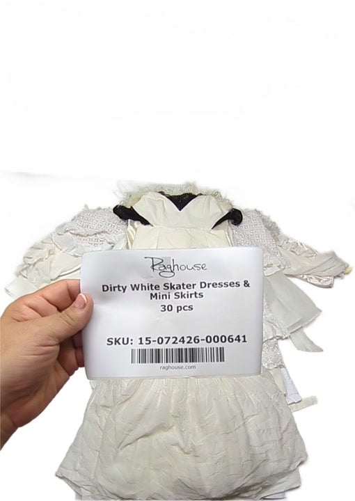 Dirty White Skater Dresses & Mini Skirts 30 pcs
