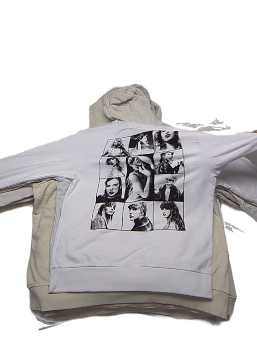 Dirty White Taylor Swift + Rolling Stones & More Concert Sweatshirts 20 pcs