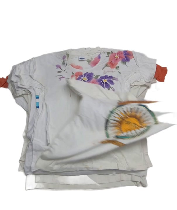 Dirty White Vintage Single Stitch T-Shirts 54 pcs