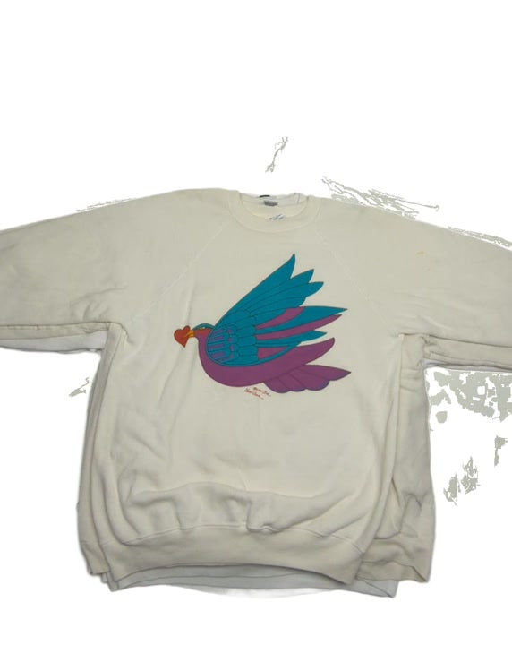Dirty White Vintage Sweatshirts 24 pcs