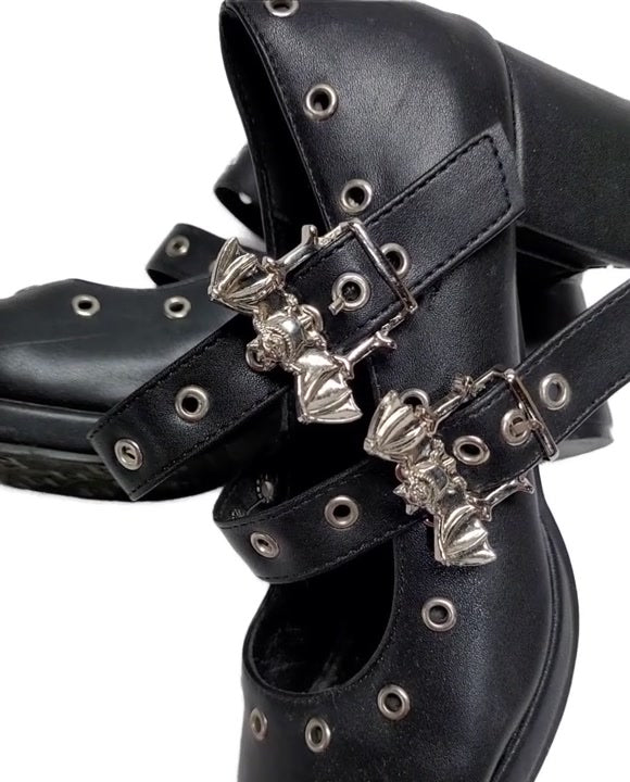 Emo Bat Buckle Shoes 38 1 pcs