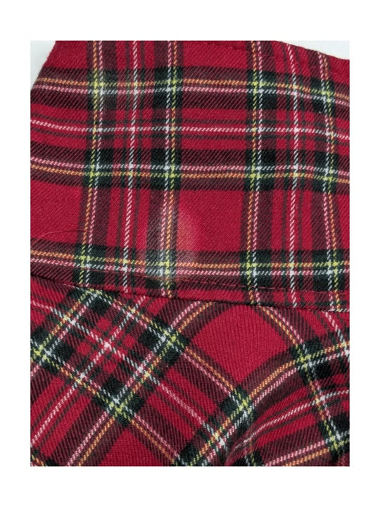 Emo Plaid Lace Mini Skirt 1 pc