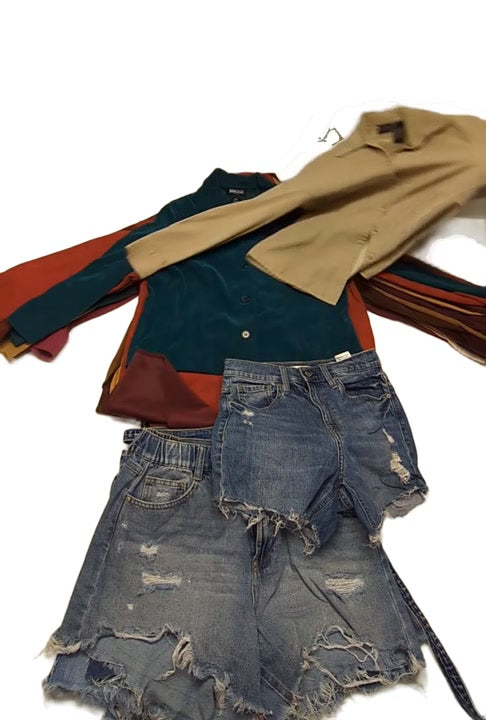 Fall Blouses + Cut Offs 39 pcs