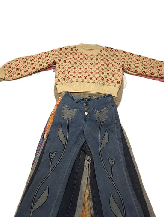 Funky Jeans + Sweaters 14 pcs