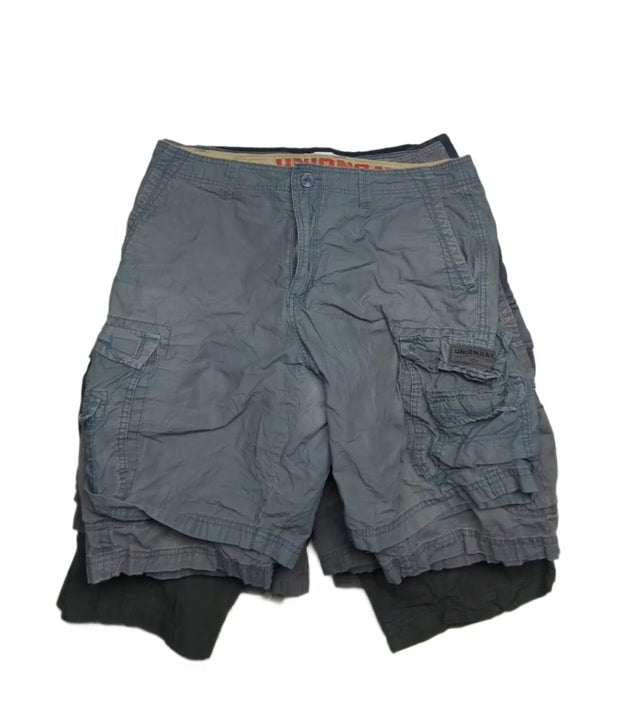 Gray Recycle Mens Cargo Shorts 25 pcs