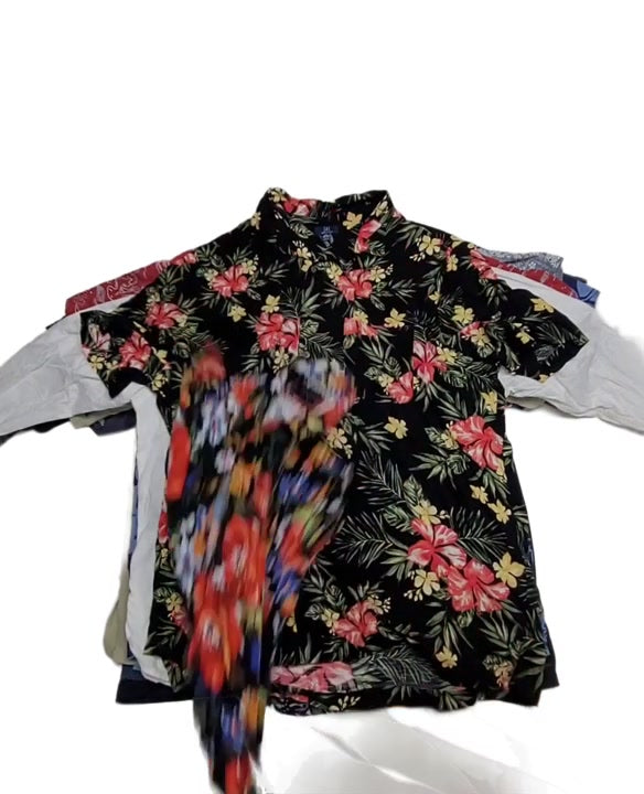 Hawaiian Guayaberra & More Shirts Unsorted 45 pcs