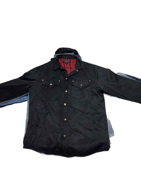 Heavyweight Denim + Corduroy Lined Flannel Shirts Unsorted 9 pcs