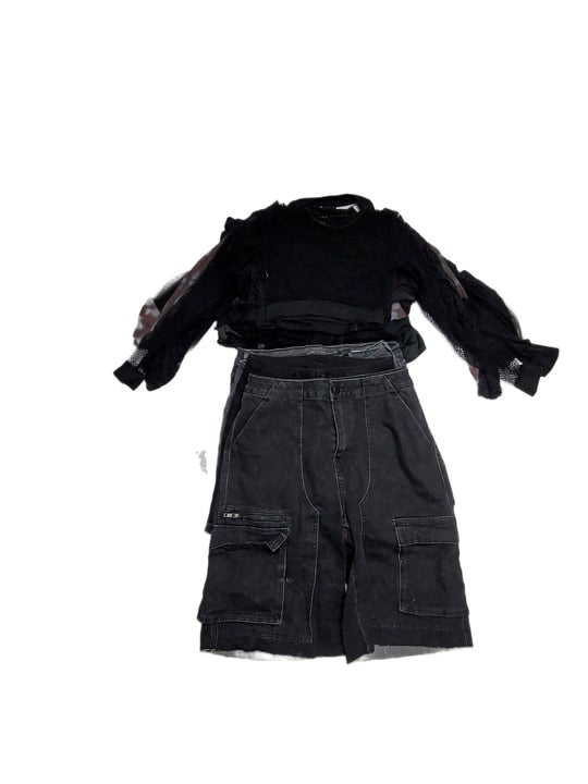 Just Black Crops + Cut Offs 36 pcs