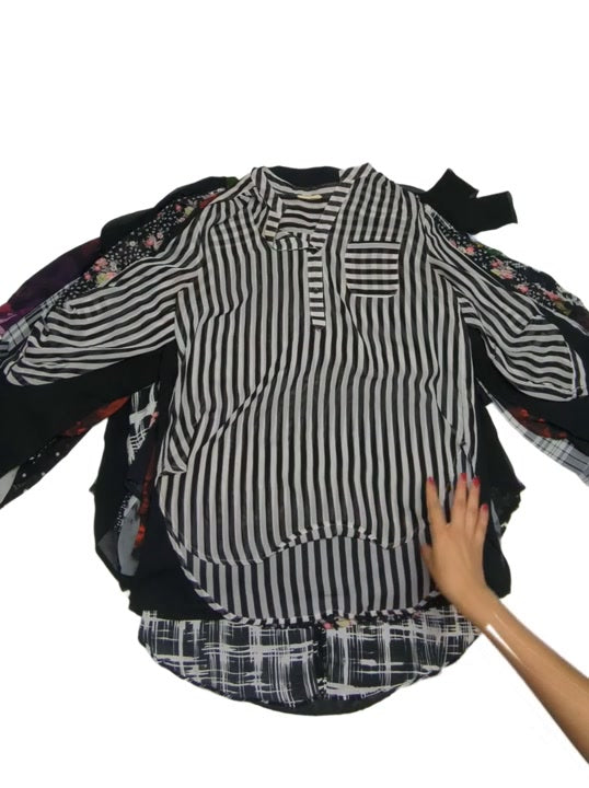 Just Black Transparent Blouses 33 pcs