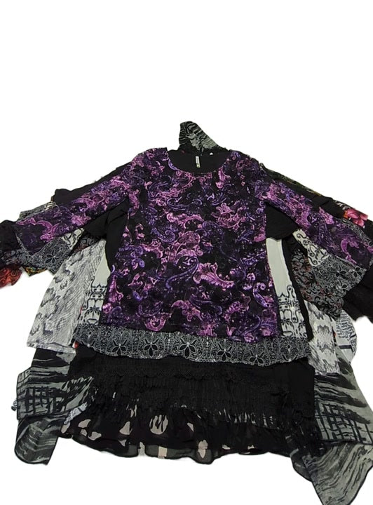 Just Black Transparent & Lace Blouses 36 pcs