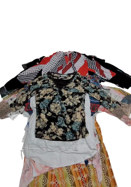 Just Black + Transparent + Lace & More Blouses Unsorted 66 pcs