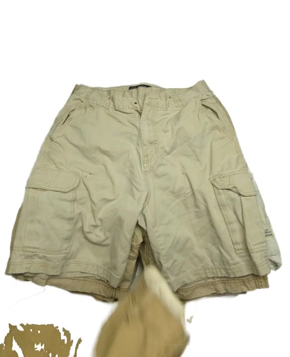 Khaki Recycle Mens Cargo Shorts 31 pcs