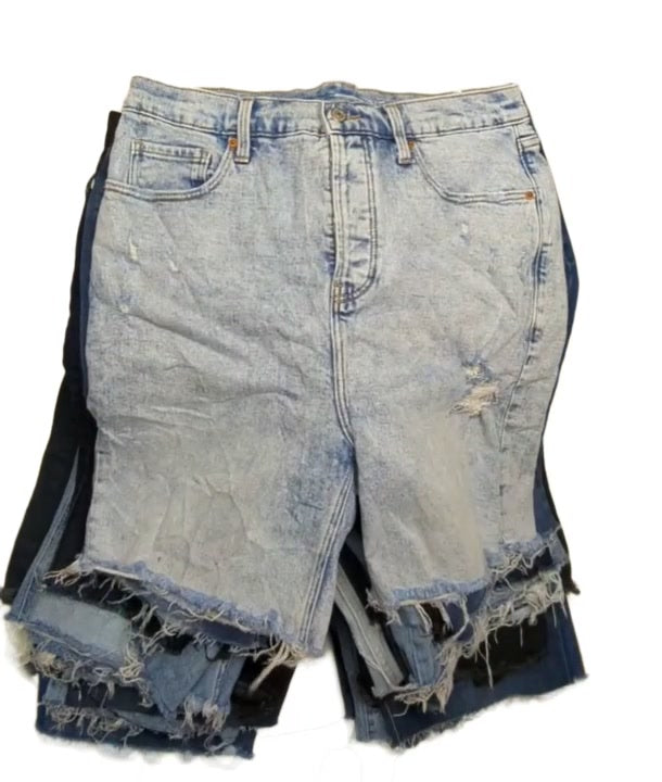 Long Denim Cut Offs 34 pcs