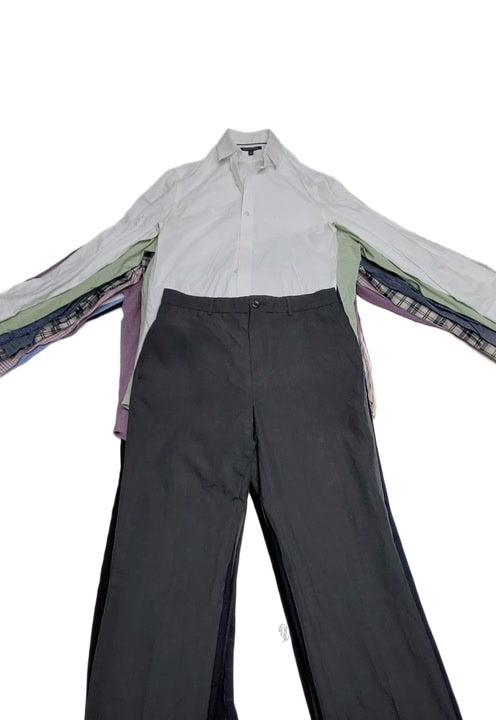 Mens Office Pants + Banana Republic Shirts 23 pcs