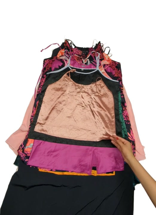 Modern Silky Camisoles & Slip Dresses 47 pcs