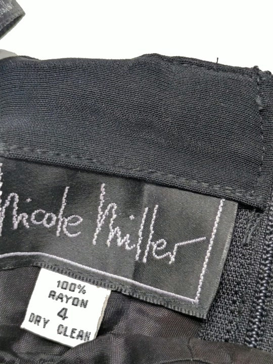 Nicole Miller Little Black Dress 4 1 pc