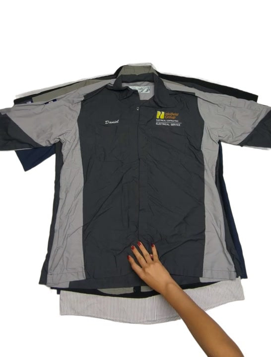 Patched Work Shirts 30 pcs