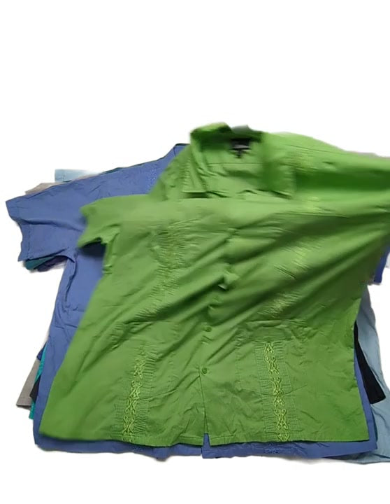 Plus Size Guayabera Shirts + Shorts 26 pcs