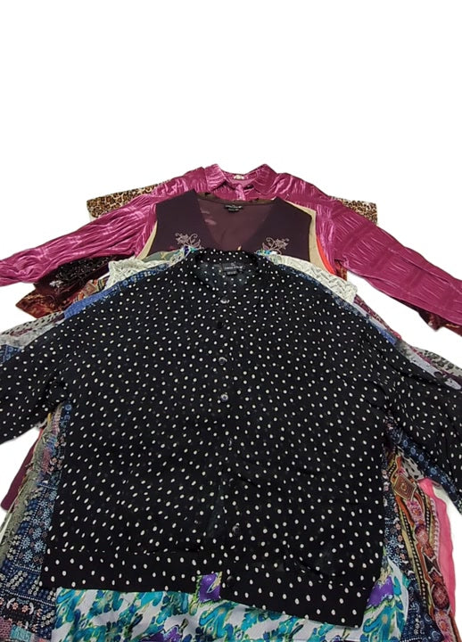 Plus Size Vests + Velvet + Blouses 46 pcs